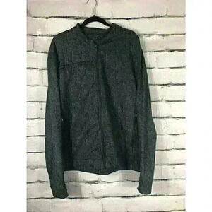 Fossa Mens Size XL Gray Long Sleeve Zip Up Jacket